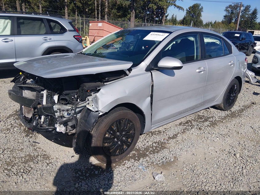 2023 Kia Rio, Front End, IAAI, VIN 3KPA24AD7PE586124 — photo 2
