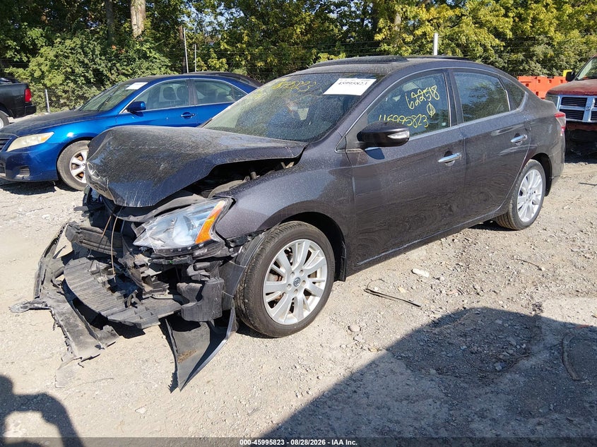 2013 Nissan Sentra, Удар спереду, IAAI, VIN 3N1AB7AP4DL622518 — фото 2