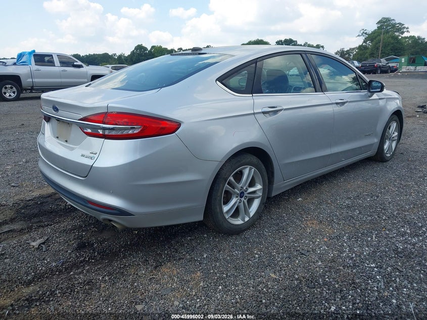 Vin: 3fa6p0lu7jr194666, lot: 46495347, ford fusion hybrid se 20184