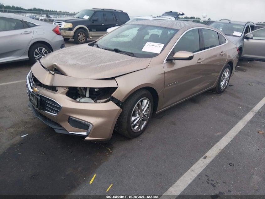2018 Chevrolet Malibu, Удар спереду, IAAI, VIN 1G1ZD5ST5JF117130 — фото 2
