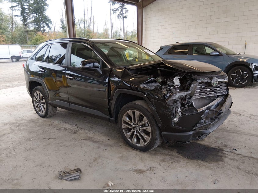 Vin: jtmn1rfv0kd010520, lot: 46495463, toyota rav4 limited 20191