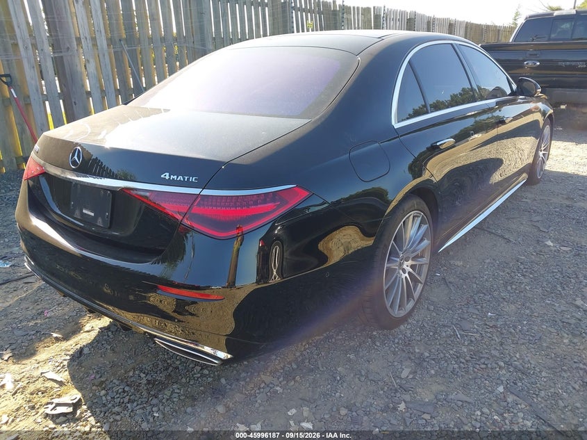 Vin: w1k6g7gb0ma016291, lot: 46495532, mercedes-benz s 580 4matic 20214
