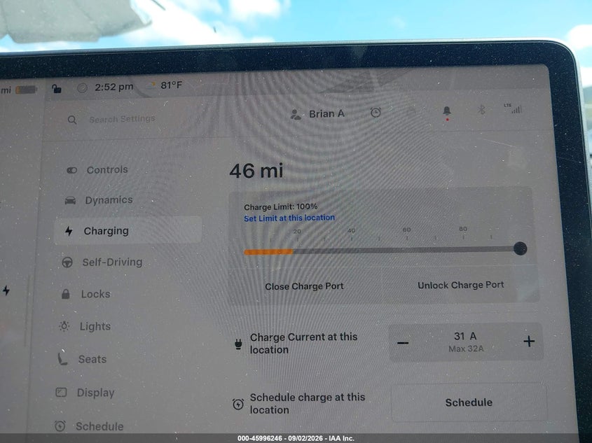 TESLA MODEL 3 2022 VIN 5YJ3E1EA6NF296642