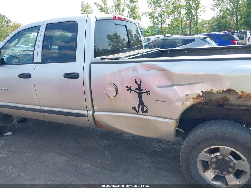 DODGE RAM 2500 2006 VIN 3D7KS28D36G116745