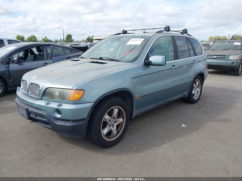 2002 BMW X5, Обычный износ, IAAI, VIN 5UXFB33592LH39173 — фото 2