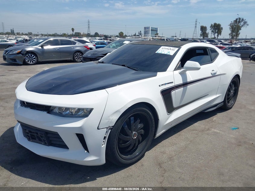 2016 Chevrolet Camaro, Звичайний знос, IAAI, VIN 1G1FB1RS2G0147048 — фото 2