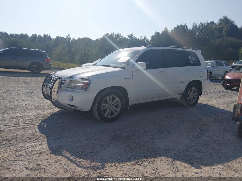 TOYOTA HIGHLANDER HYBRID 2006 VIN JTEDW21A060012561