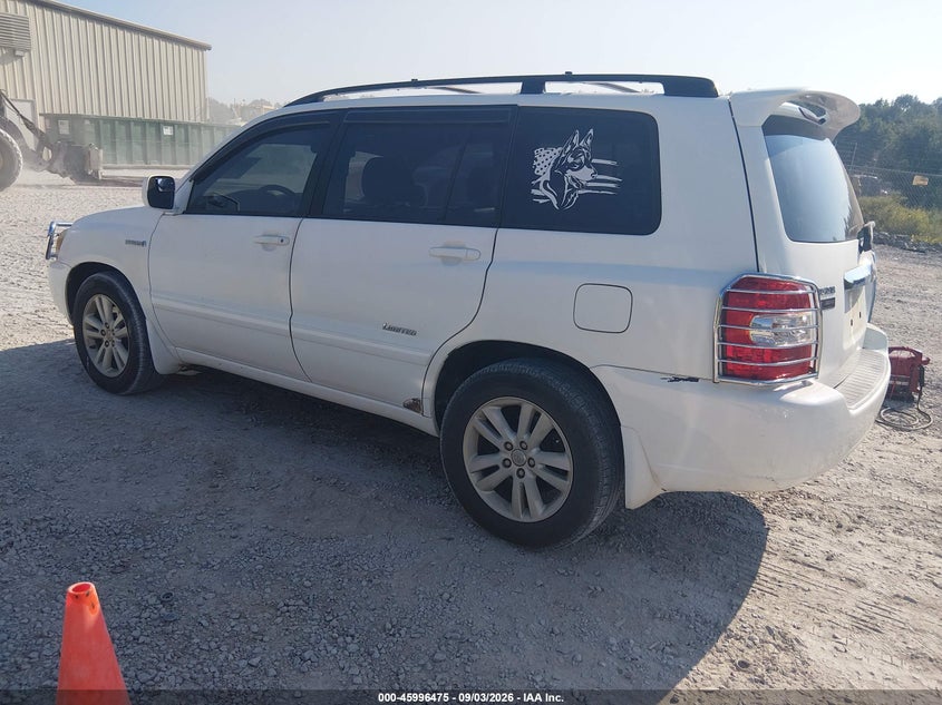 TOYOTA HIGHLANDER HYBRID 2006 VIN JTEDW21A060012561