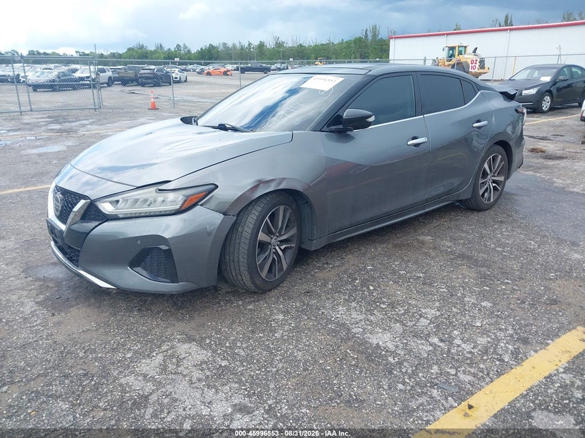 2019 Nissan Maxima, Right Rear, IAAI, VIN 1N4AA6AV7KC369914 — photo 2