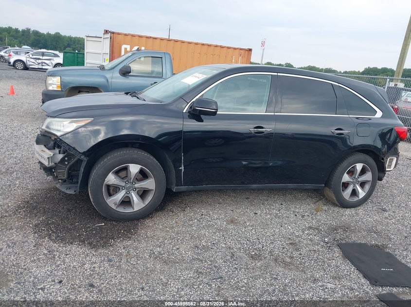 ACURA MDX 2016 VIN 5FRYD4H26GB039691