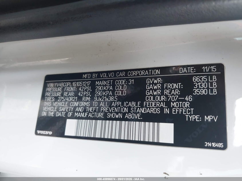 2016 VOLVO XC90 HYBRID T8 INSCRIPTION · Photo 9