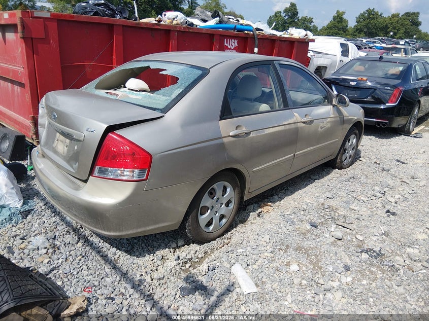 KIA SPECTRA 2009 VIN KNAFE221595601351