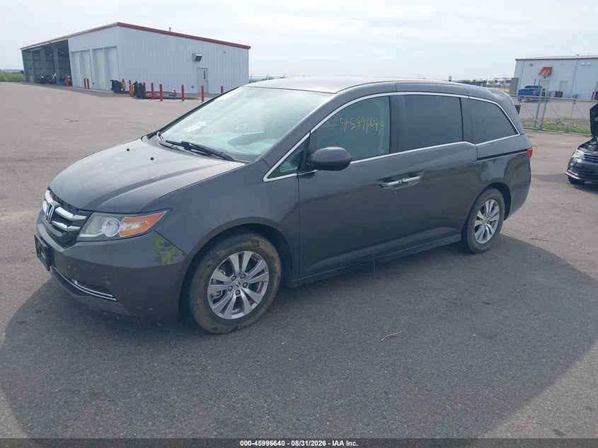 2016 Honda Odyssey Ex, Hail, IAAI, VIN 5FNRL5H48GB069890 — photo 2