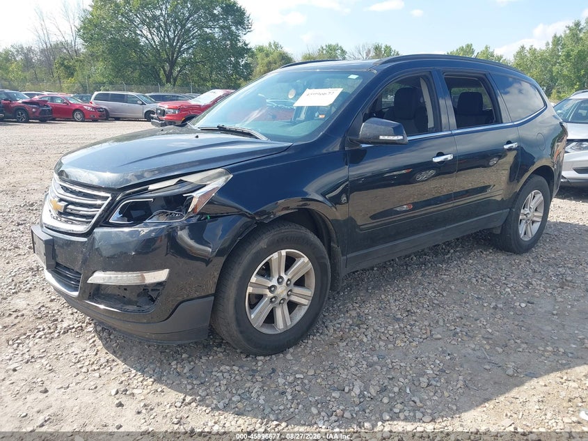2014 Chevrolet Traverse, Front End, IAAI, VIN 1GNKVGKD9EJ278777 — photo 2