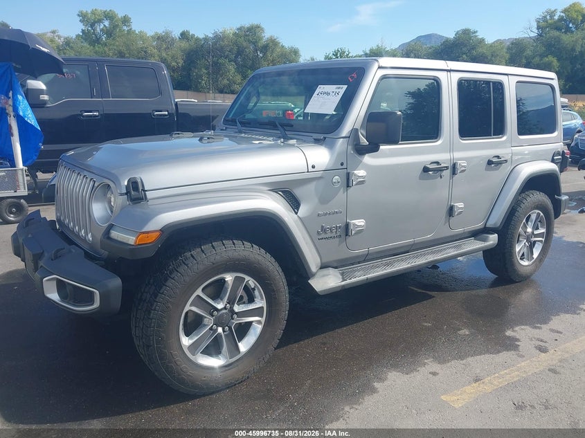 Vin: 1c4hjxeg1mw531905, lot: 46496080, jeep wrangler unlimited sahara 4x4 20212