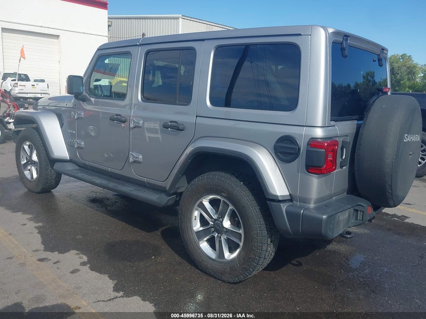 Vin: 1c4hjxeg1mw531905, lot: 46496080, jeep wrangler unlimited sahara 4x4 20213