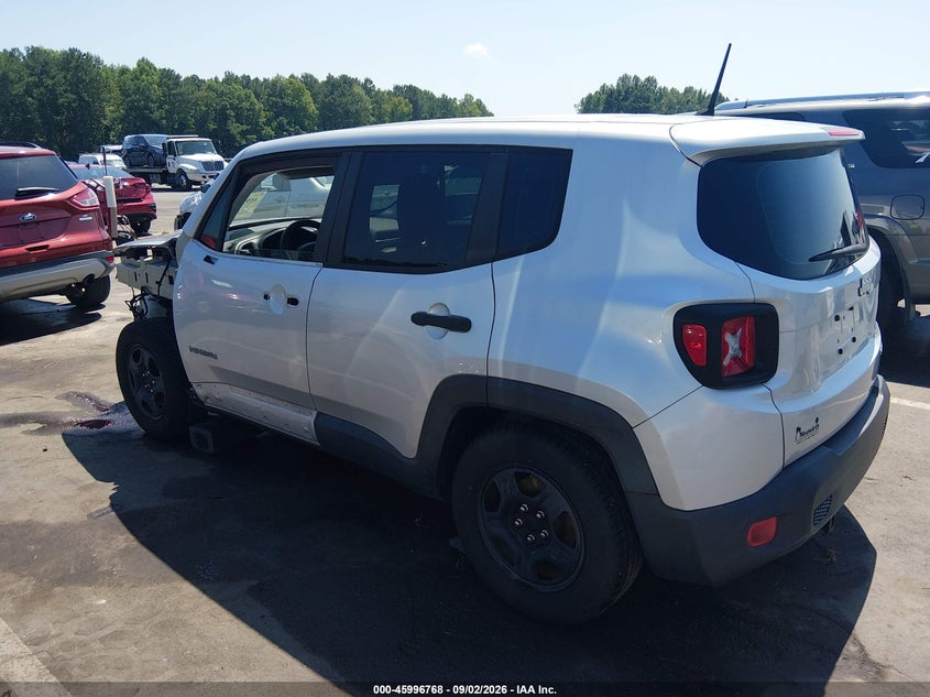 Vin: zaccjaab1hpf84950, lot: 46496113, jeep renegade sport fwd 20173
