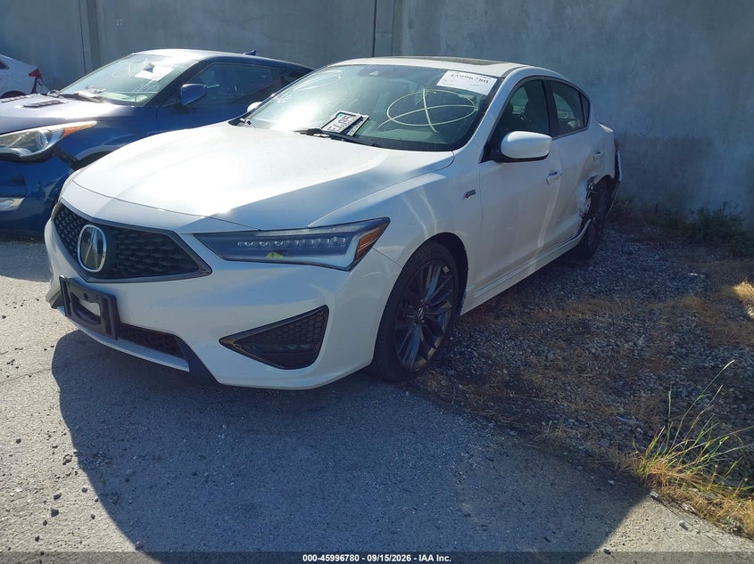 2019 Acura ILX, Left Rear, IAAI, VIN 19UDE2F88KA008387 — photo 2