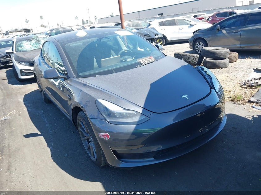 Vin: 5yj3e1ea2pf697849, lot: 46496139, tesla model 3 rear-wheel drive 20231