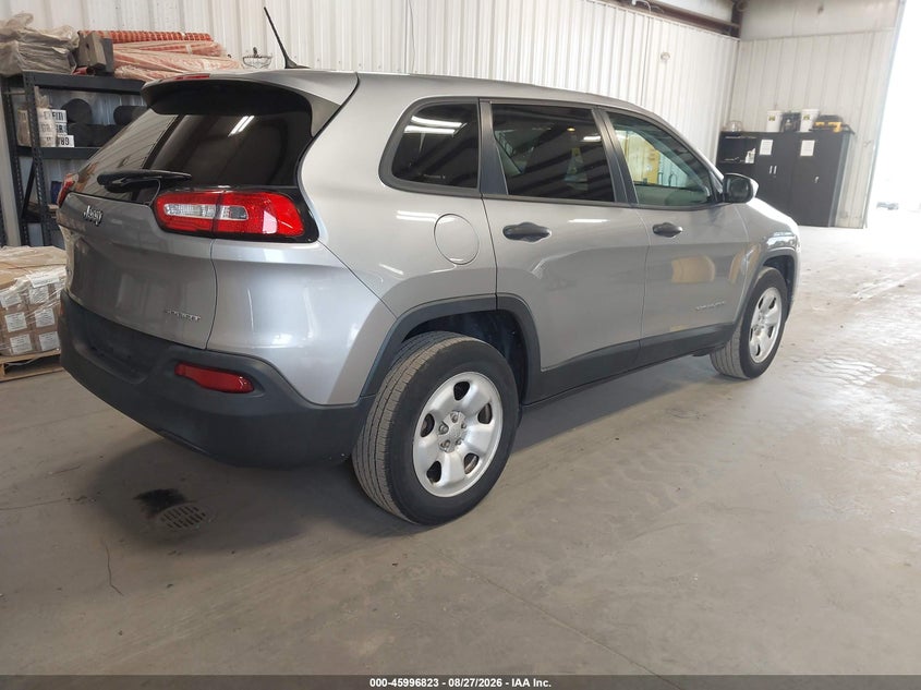 2016 JEEP CHEROKEE SPORT UTILITY VEHICLE 2.4L I-4 VVT, REGULAR , 184HP