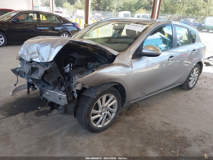 2012 Mazda 3, Front End, IAAI, VIN JM1BL1M79C1644897 — photo 2