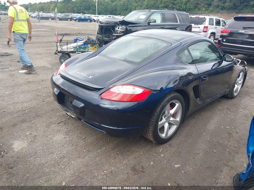 2006 PORSCHE CAYMAN COUPE 3.4L H-6 DOHC, VVT, PREMIUM , 295HP