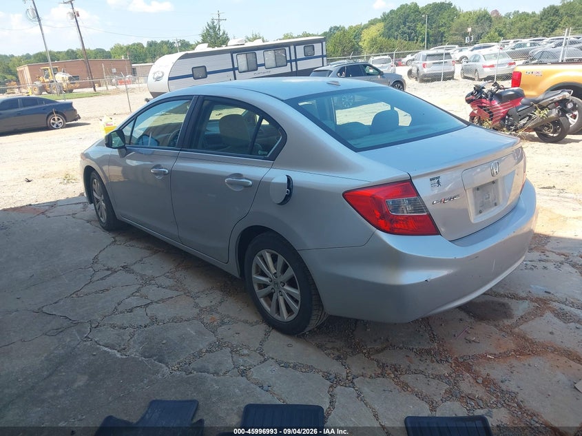 Vin: 19xfb2f97ce310180, lot: 46496338, honda civic ex-l 20123