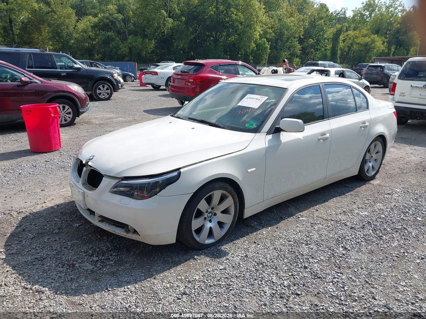 2007 BMW 5er, Обычный износ, IAAI, VIN WBANE73547CM48903 — фото 2