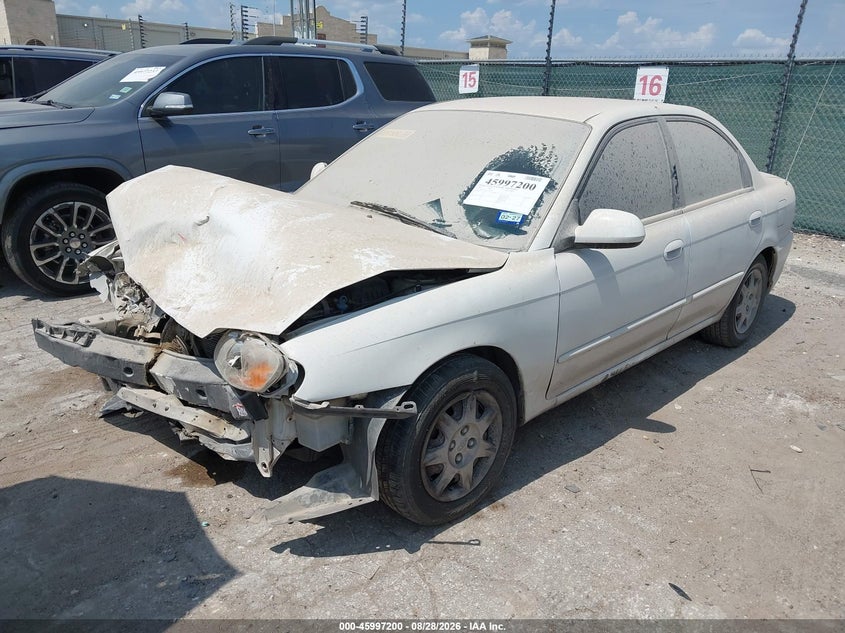 KIA SPECTRA 2003 VIN KNAFB121535242335