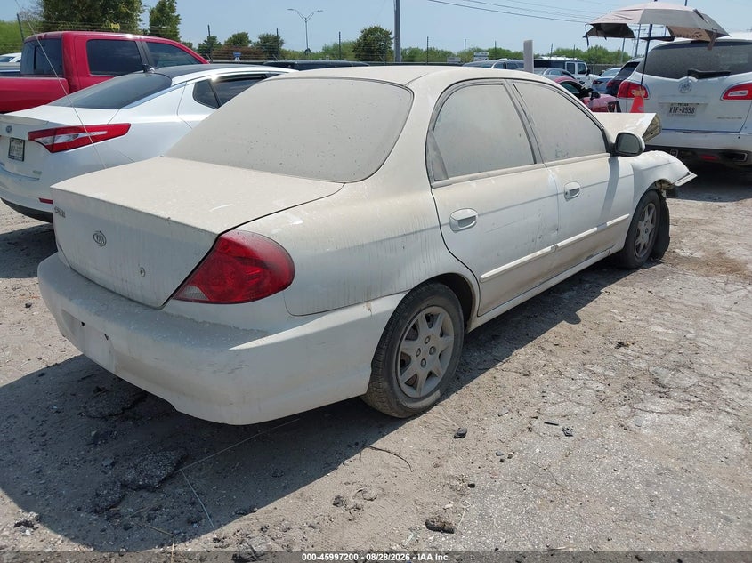 KIA SPECTRA 2003 VIN KNAFB121535242335