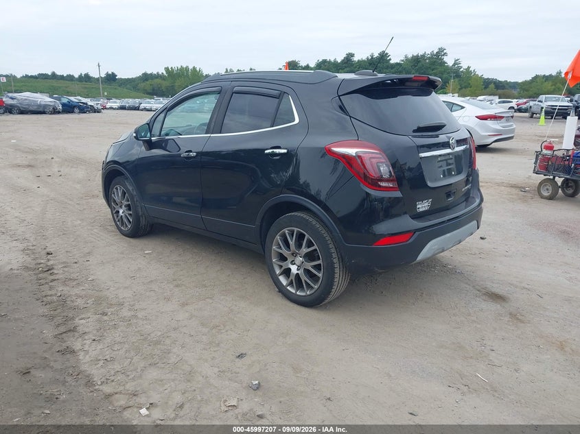 Vin: kl4cj2sb1hb249874, lot: 46496552, buick encore sport touring 20173