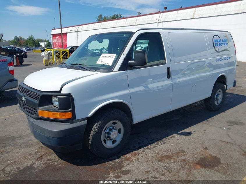 2017 Chevrolet Express, Удар спереду, IAAI, VIN 1GCWGAFF5H1134175 — фото 2