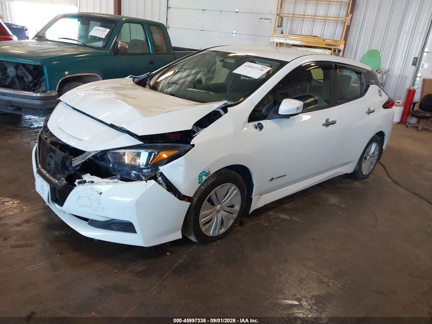 Vin: 1n4az1cp7kc307035, lot: 46496681, nissan leaf s 20192