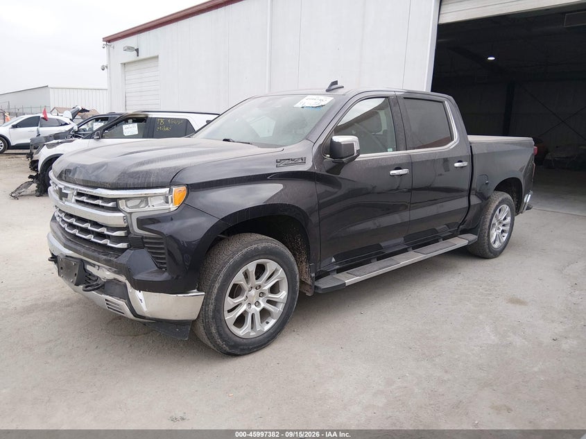 2023 Chevrolet Silverado 1500 4Wd Short Bed Ltz, Front End, IAAI, VIN 2GCUDGED8P1113333 — photo 2