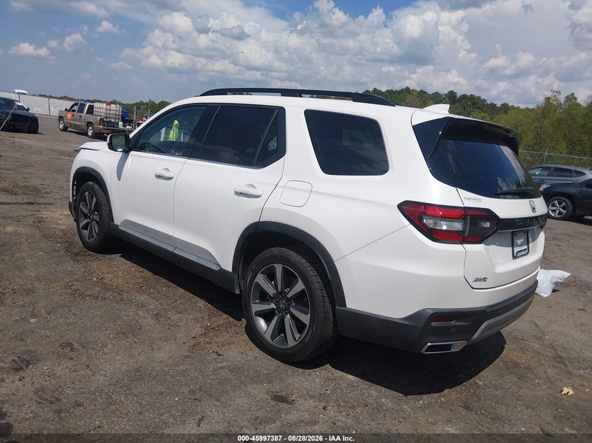 Vin: 5fnyg1h8xpb047739, lot: 46496732, honda pilot awd elite 20233