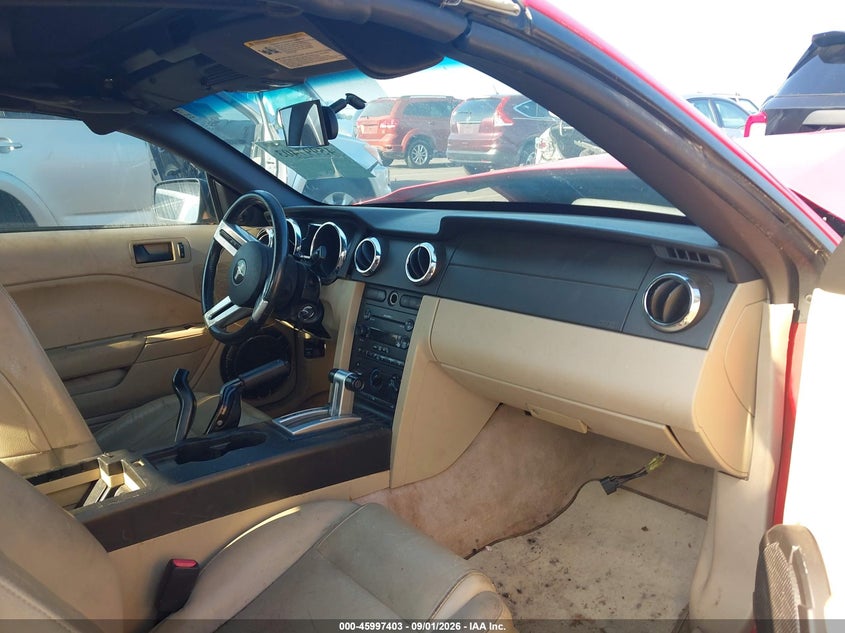 FORD MUSTANG 2007 VIN 1ZVFT84N175343707