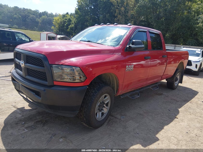 Vin: 3c6ur5hj9jg256420, lot: 46496833, ram 2500 tradesman  4x4 8' box 20182