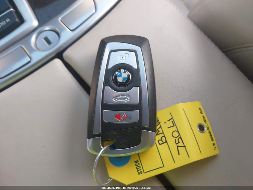 BMW 750LI 2013 VIN WBAYF8C56DDE59362