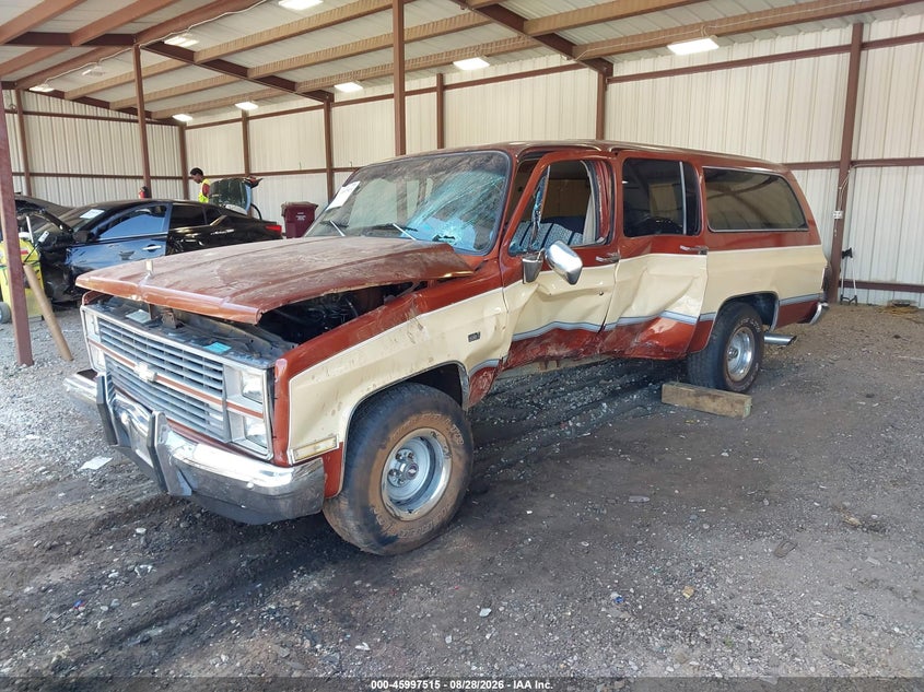 1983 Chevrolet Suburban, Обидва боки, IAAI, VIN 1G8EC16L8DF16025 — фото 2