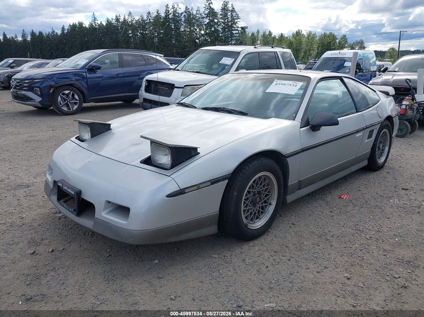 1986 Pontiac Fiero Gt, Обычный износ, IAAI, VIN 1G2PG9793GP261230 — фото 2