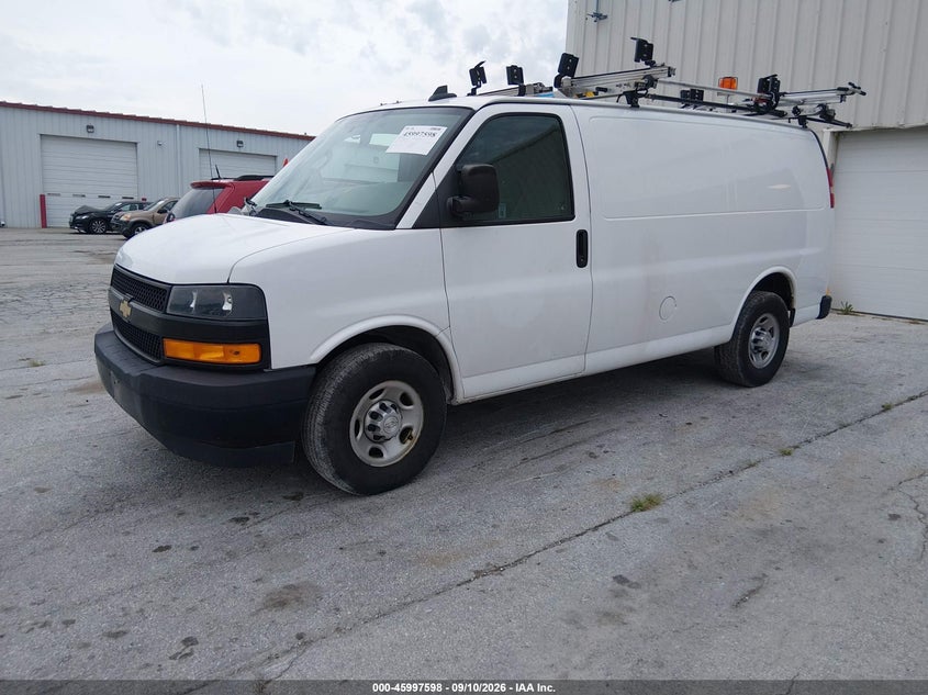 Vin: 1gcwgafp2j1319458, lot: 46496943, chevrolet express 2500 work van 20182
