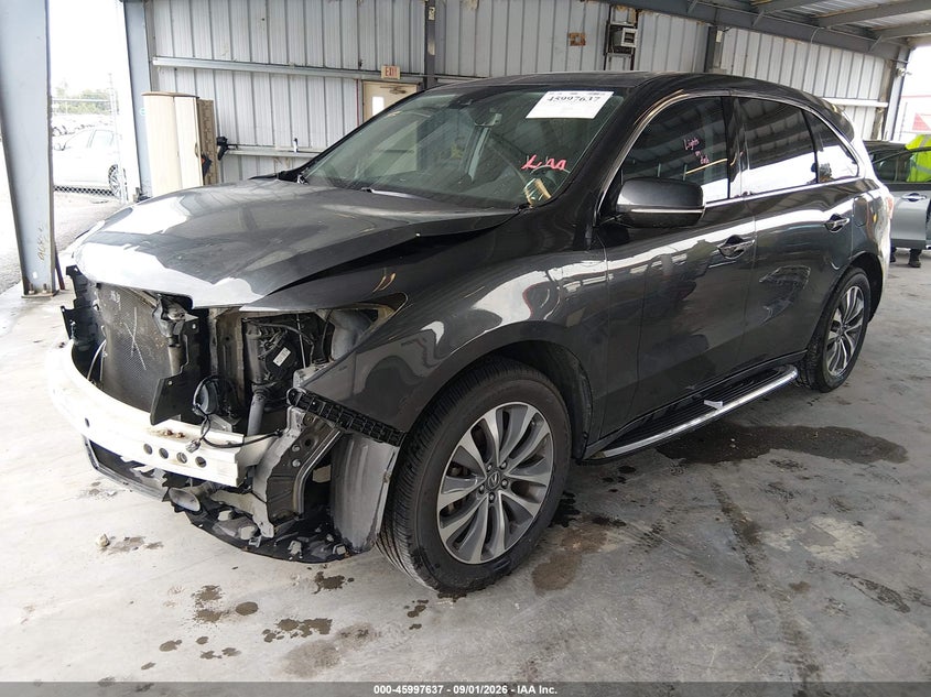 Vin: 5fryd3h43gb009544, lot: 46496982, acura mdx technology   acurawatch plus packages/technology package 20162