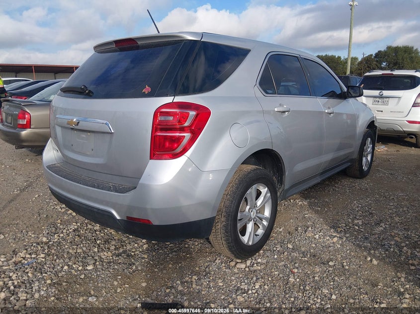 Vin: 2gnalbekxh1514835, lot: 46496991, chevrolet equinox ls 20174