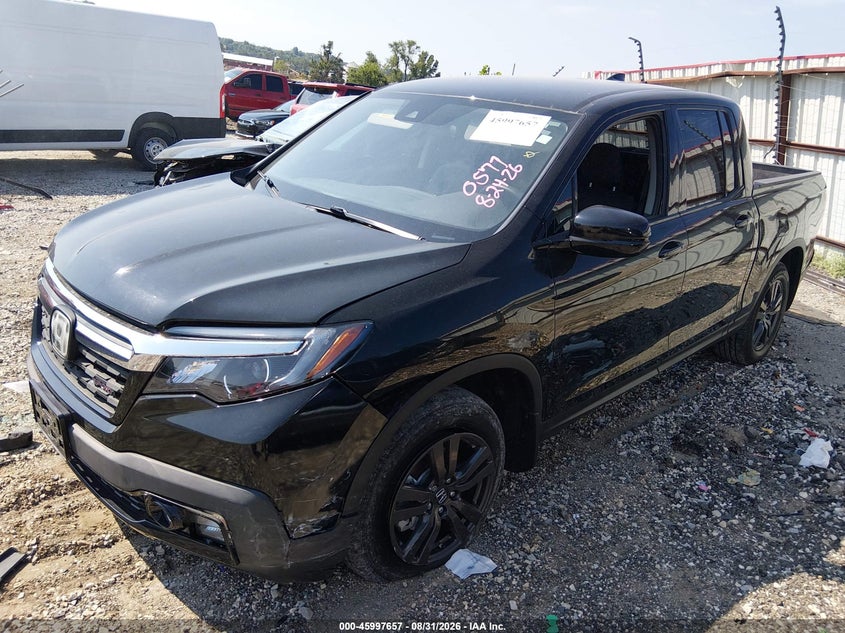 2020 Honda Ridgeline, Hail, IAAI, VIN 5FPYK3F10LB030577 — photo 2