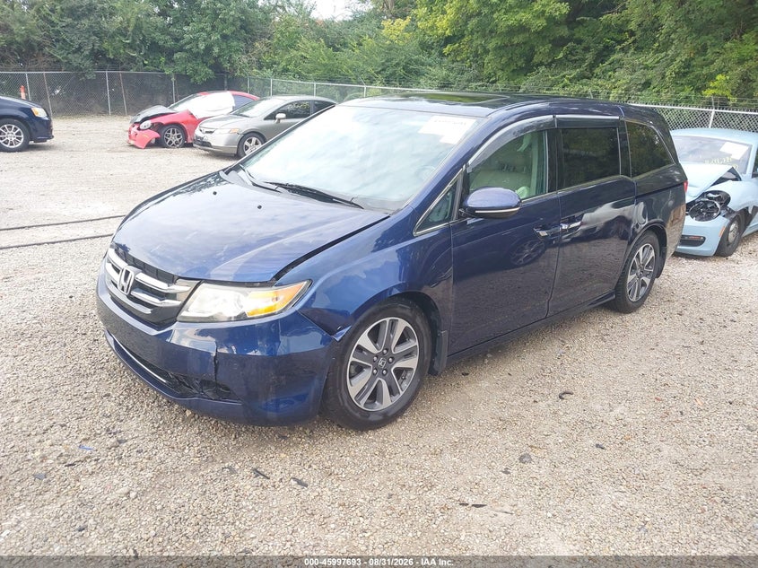2016 Honda Odyssey Touring/Touring Elite, Left Front, IAAI, VIN 5FNRL5H91GB072917 — photo 2