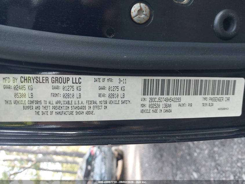 2011 DODGE CHALLENGER R/T · Фото 9