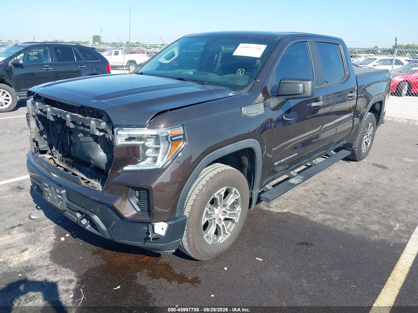 2019 GMC Sierra, Удар спереду, IAAI, VIN 1GTU9AEF2KZ282814 — фото 2