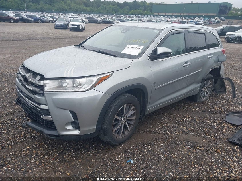 2017 Toyota Highlander, Перед і зад, IAAI, VIN 5TDJZRFH4HS469452 — фото 2