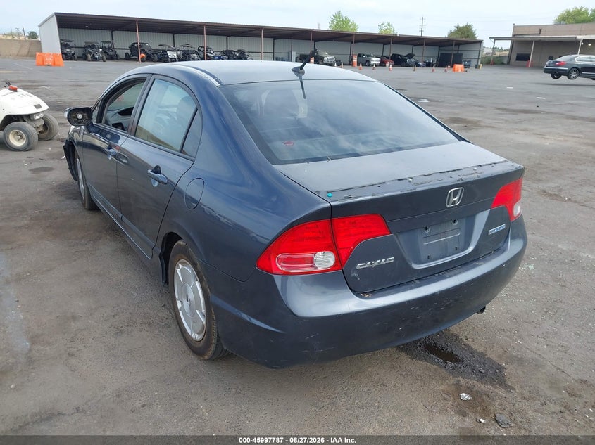 2008 HONDA CIVIC SEDAN 1.3L I-4 VVT, REGULAR , 93HP