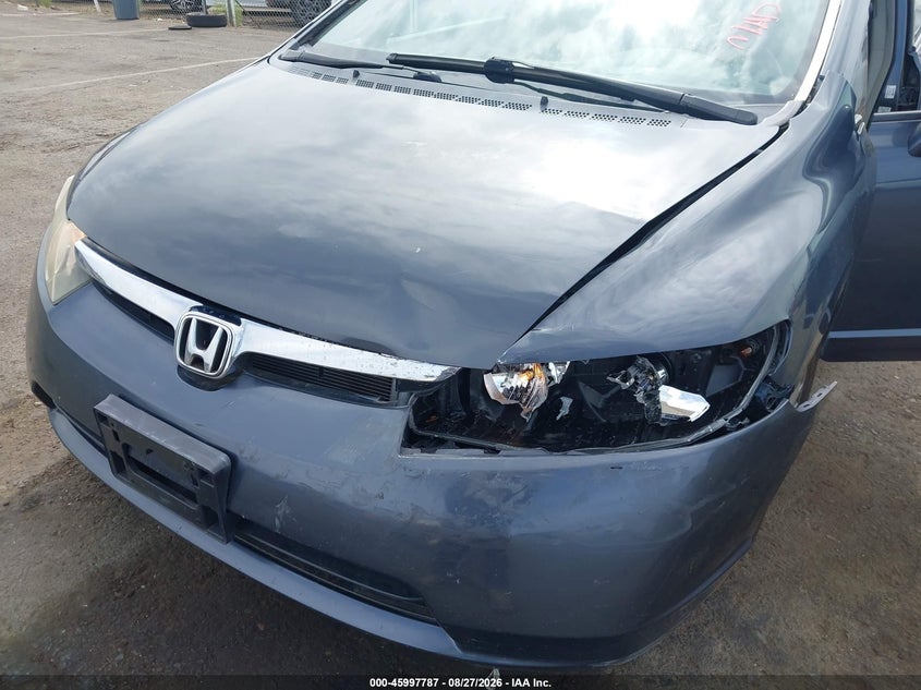 2008 HONDA CIVIC SEDAN 1.3L I-4 VVT, REGULAR , 93HP